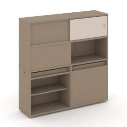 Набор 28 Тумба двойная с надставкой ES.NB.2V-28